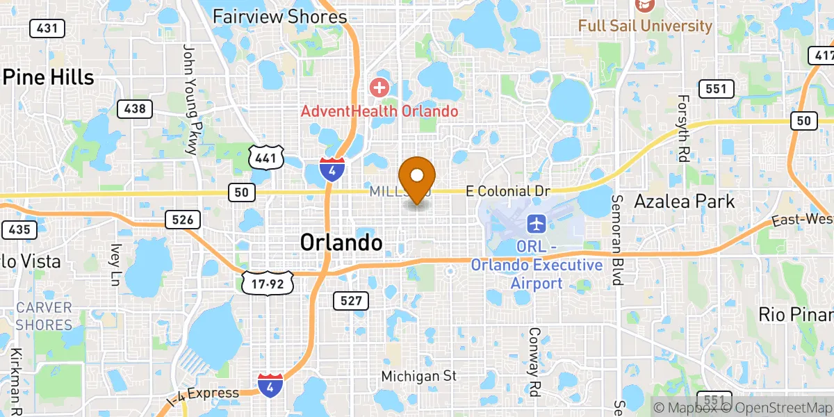  neighborhood map in Orlando, FL