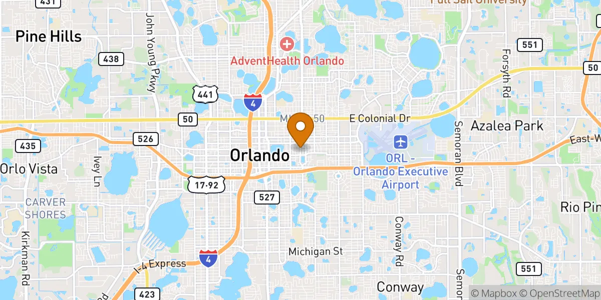  neighborhood map in Orlando, FL