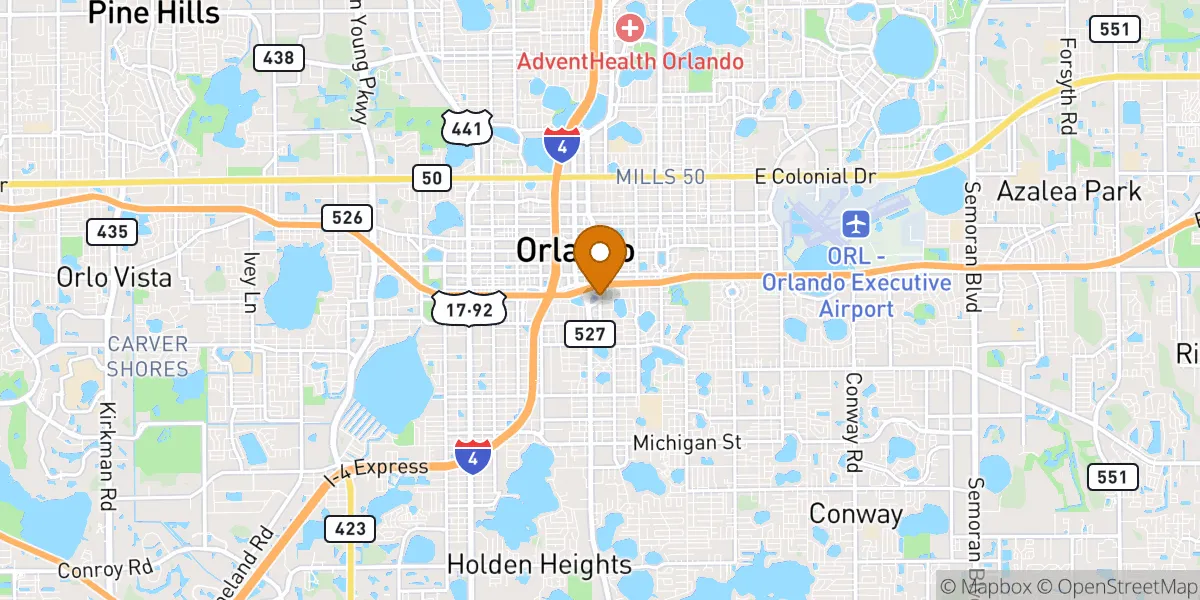  neighborhood map in Orlando, FL