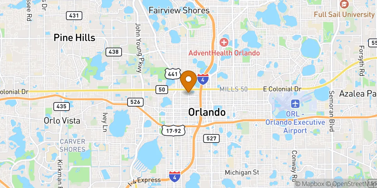  neighborhood map in Orlando, FL