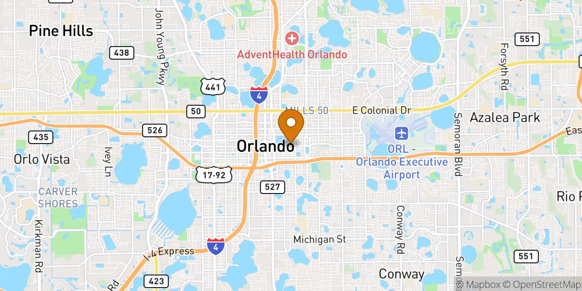  neighborhood map in Orlando, FL