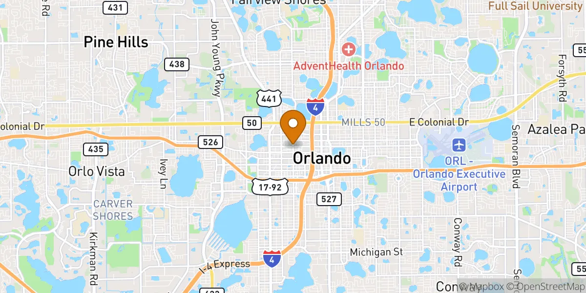  neighborhood map in Orlando, FL